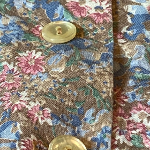 Vintage YOU BABES Prairie, Coastal Cowgirl/Cabincore Floral Skirt with Lace Trim - Picture 7 of 12